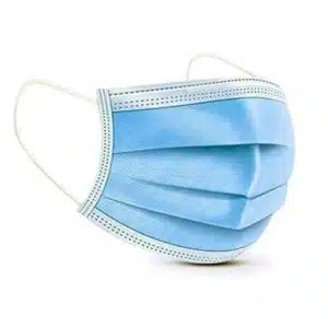 Surgical Masks worn for clinic visit to do PCR test at home kits or iron profile test.